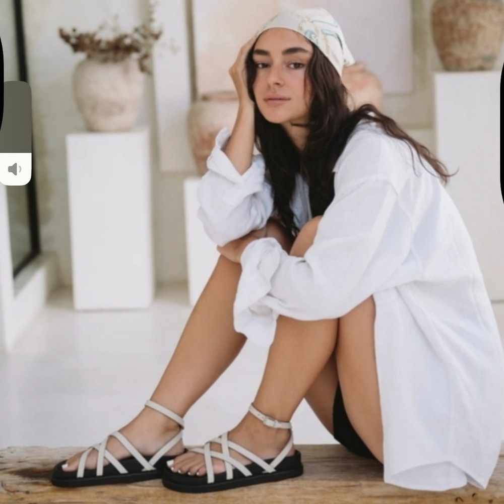Liberte Sorrento Ivory Wrap Sandal